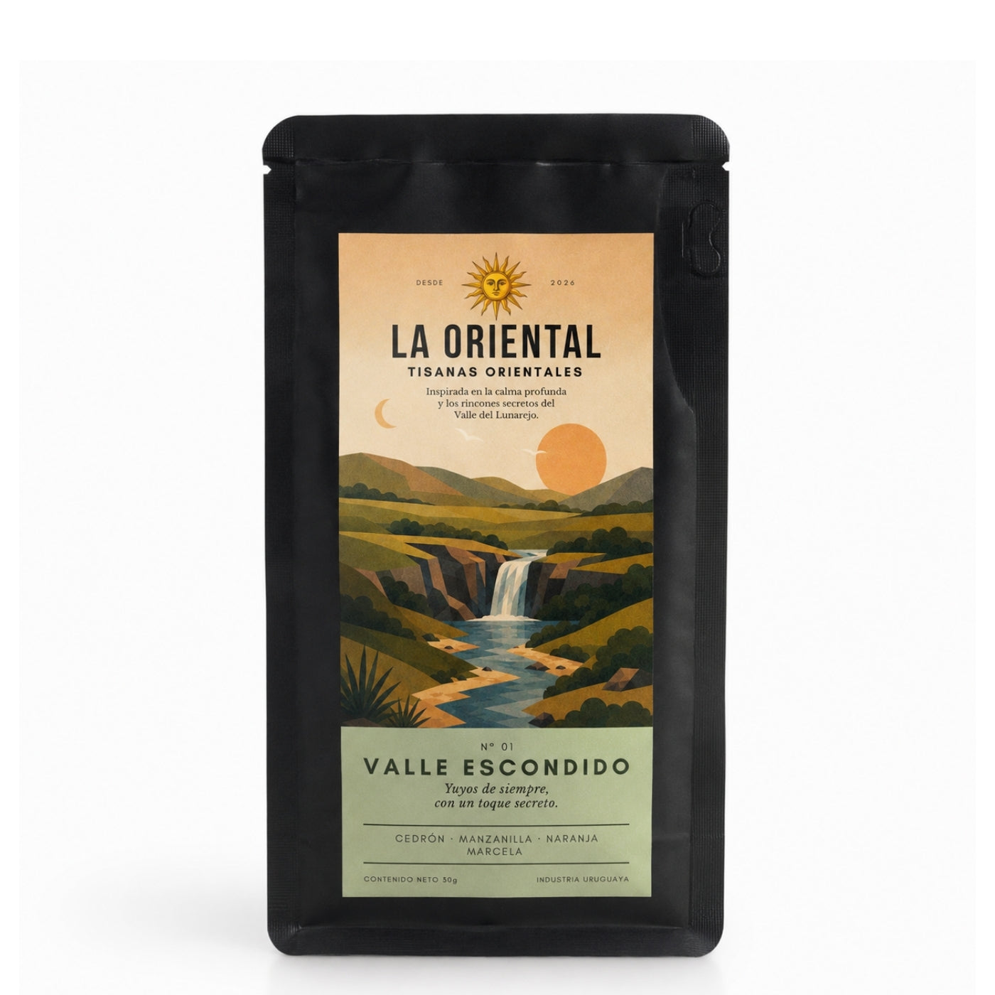 Tisana LA ORIENTAL - N° 01 Valle Escondido 30 grs.